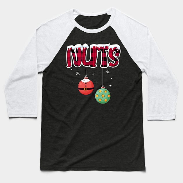 Chest Nuts Christmas Matching Couple Chestnuts Baseball T-Shirt by fenektuserslda